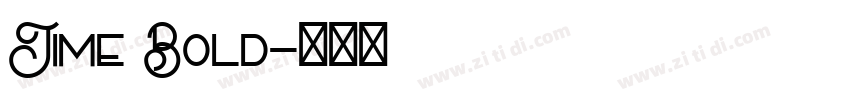 Time Bold字体转换